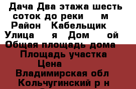 Дача Два этажа шесть соток до реки 100 м. › Район ­ Кабельщик 2 › Улица ­ 3-я › Дом ­ 2-ой › Общая площадь дома ­ 50 › Площадь участка ­ 600 › Цена ­ 350 000 - Владимирская обл., Кольчугинский р-н, Отяевка д. Недвижимость » Дома, коттеджи, дачи продажа   